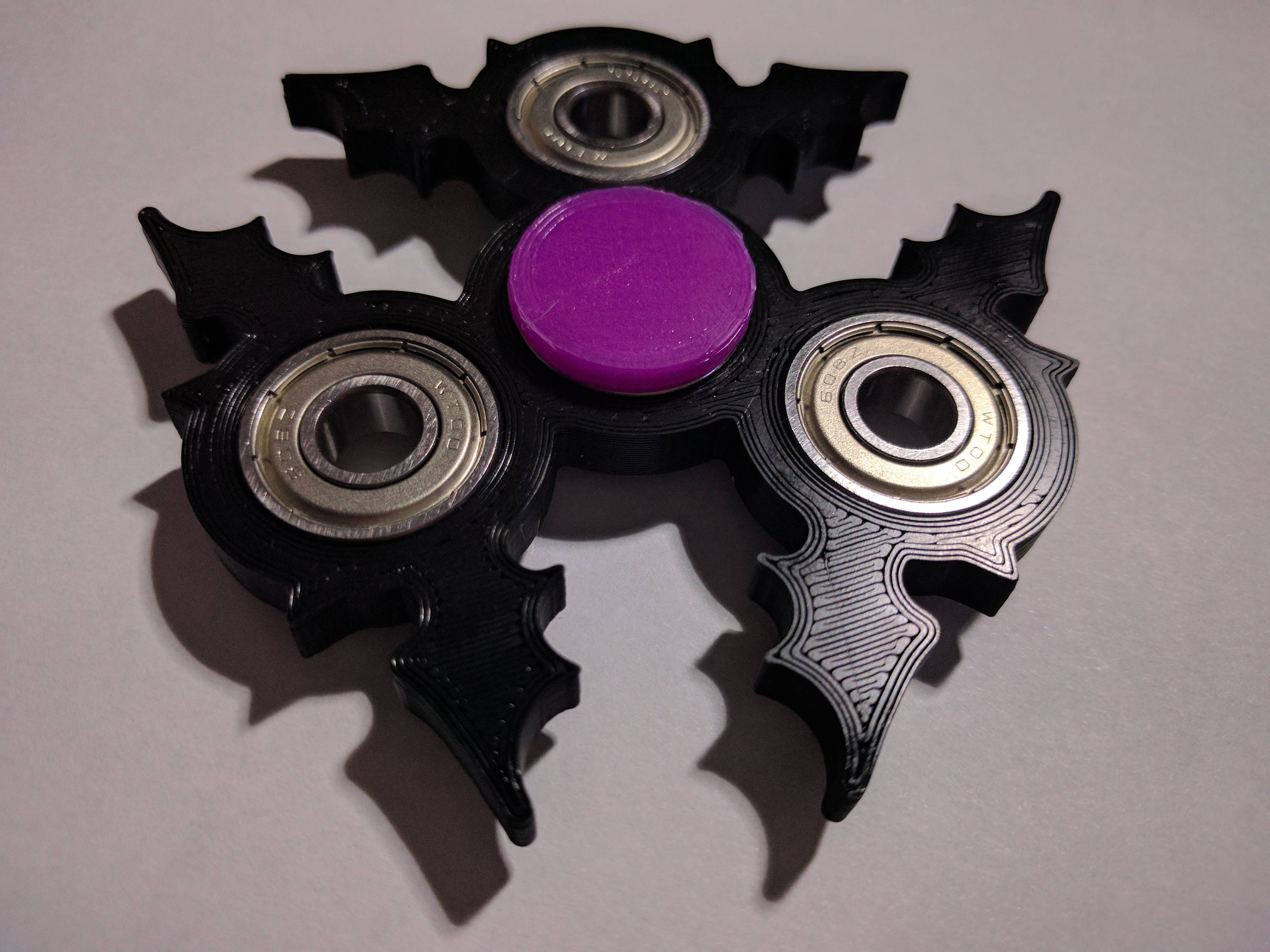 BATSPIN Fidget Spinner Custom Color Focus Enhancer Stress Reducer Spinning  Toy Bats. Halloween, Vampire, Goth 