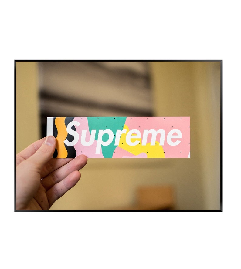 Supreme Print Hypebeast Print Hollywood Poster Fashion Etsy