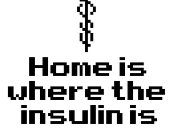 Patrón El hogar es donde está la insulina