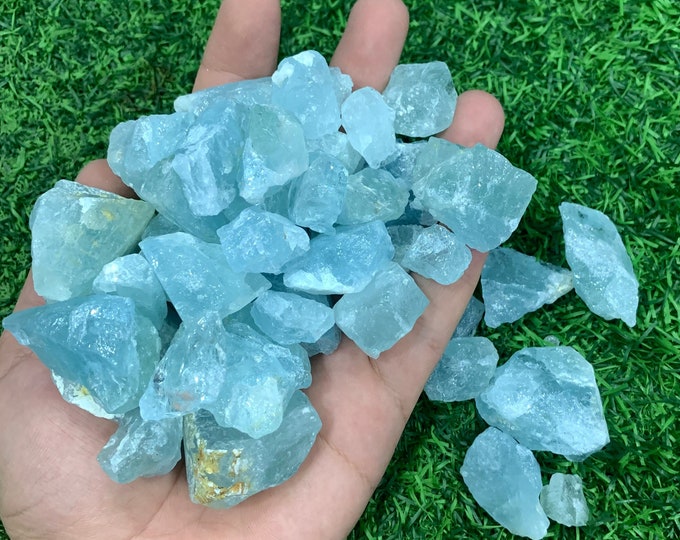 550g Best Quality Natural Rough Sky Blue Aquamarine, Natural Aquamarine, Raw Aquamarine, Rough Aquamarine, Aquamarine Crystals, Aquamarine