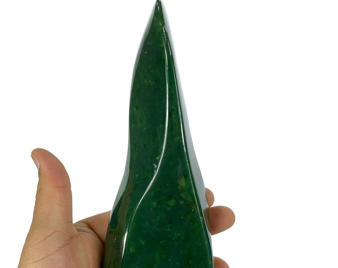 Best Quality Green Nephrite Jade Free Form, Nephrite Jade Free Form, Nephrite Jade Display, Nephrite, Nephrite Jade, Jade Stone, 755 Grams