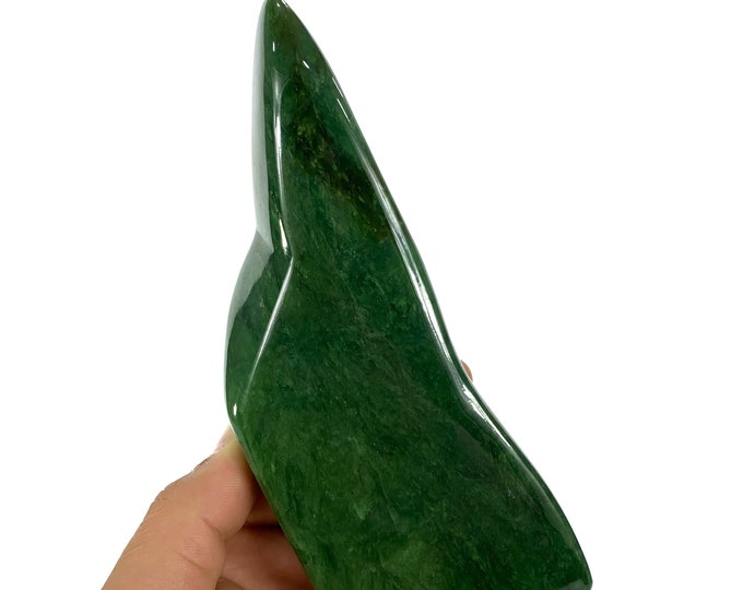 Best Quality Green Nephrite Jade Free Form, Nephrite Jade Free Form, Nephrite Jade Display, Nephrite, Nephrite Jade, Jade Stone, 580 Grams