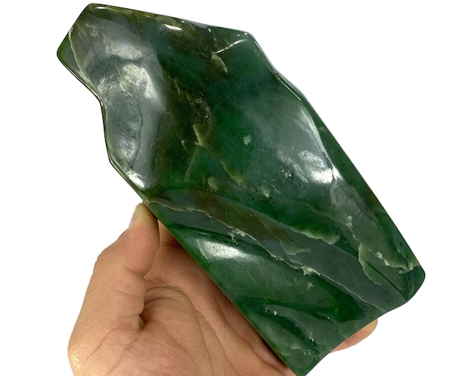 2.94 lbs. Top Quality Green Nephrite Jade Free Form, Nephrite Jade Free Form, Nephrite Jade Display, Nephrite, Nephrite Jade, Jade Stone