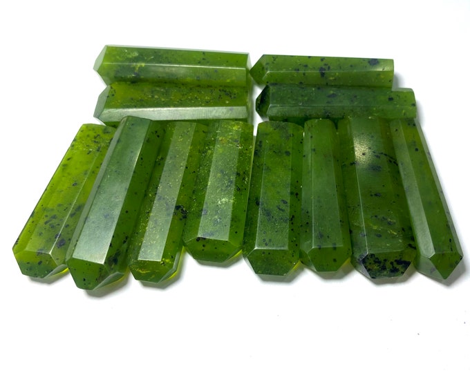 Beautiful Green Idocrase Crystals For Pendants, Idocrase, Idocrase Stone, Idocrase Crystals, Idocrase Pendants, Green Idocrase 70 Grams