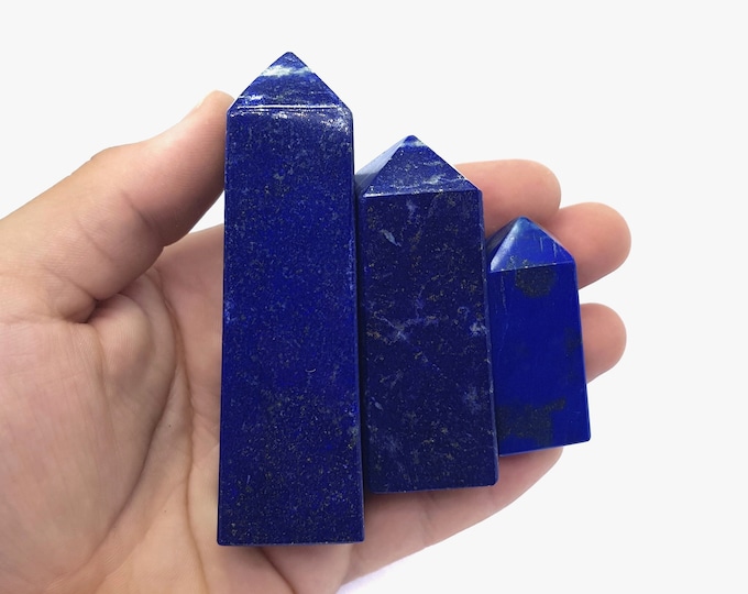 3 Pieces Lapis Lazuli Towers, Lapis Lazuli Tower, Lapis Tower, Lapis Stone Tower, Lapis Lazuli Obelisks, Lapis Lazuli Obliques, Lapis Lazuli