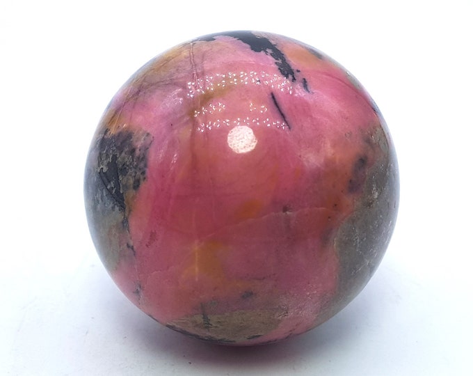 62mm Pink Color Best Quality Rhodonite Sphere 470 Grams