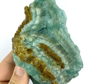 Blue Smithsonite Specimen, Raw Crystal, Afghanistan Mineral (608g)