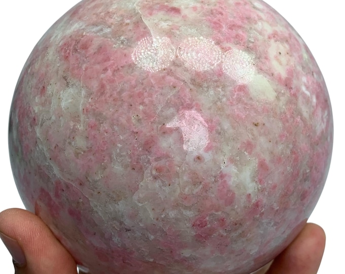 2.4 Kg Top Quality Red Rhodochrosite Sphere: Polished Red Gemstone Ball