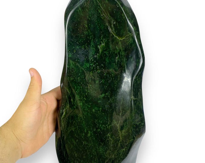 13 Kg Beautiful Large Nephrite Jade Freeform, Nephrite Jade Free Form, Nephrite Jade, Dark Green Nephrite, Nephrite Freeform, Jade Freeform