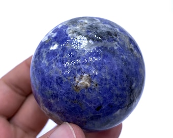 Blue K2 Lazurite Sphere: Natural Stone Ball (58mm)