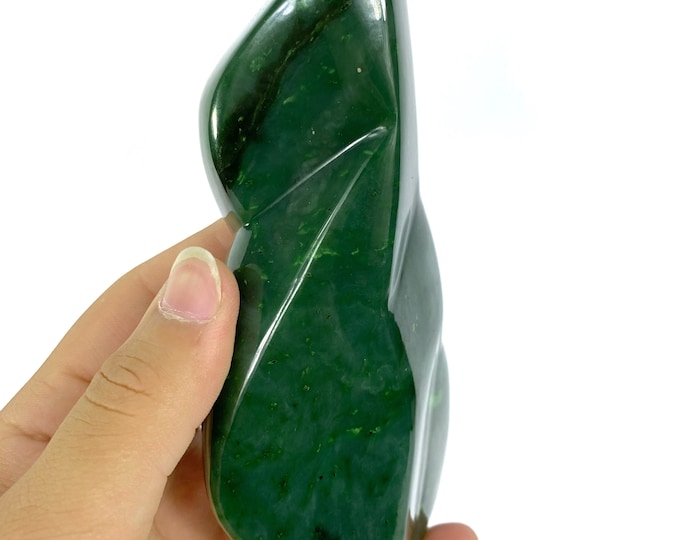 690g Best Quality Green Nephrite Jade Free Form, Nephrite Jade Free Form, Nephrite Jade Display, Nephrite, Nephrite Jade, Jade Free Form