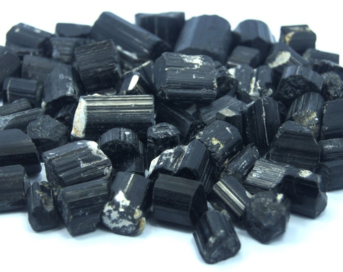 Beautiful Black Tourmaline Natural Crystals 240 Grams