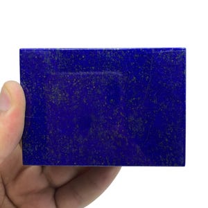 Polished Lapis Lazuli Box: Afghan Gemstone Jewelry Box (75x55x34mm, 222g
