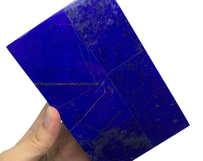 Lapis Lazuli Jewelry Box: Polished Blue Stone Box (1.57 lbs, Afghanistan Origin)