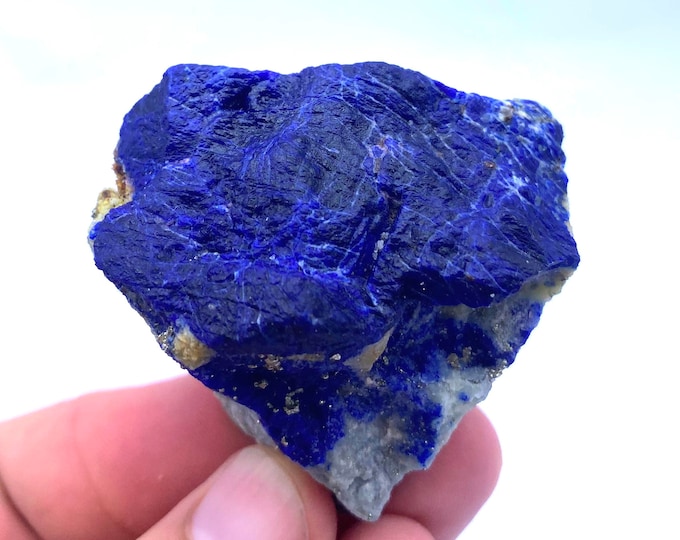 104 Grams Beautiful Blue Lapis Lazurite On Matrix Specimen From Badakhshan Afghanistan
