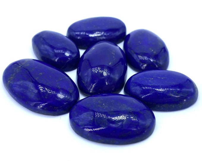 84 Grams Best AAA Quality Lapis Lazuli Pair Cabochons, Lapis Cabochons, Lapis Stone Cabochons, Oval Cabochons, Lapis Oval Cabochons , Lapis