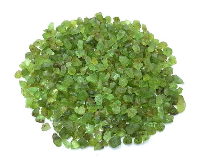 210 Grams Natural Green Color Rough Peridot For Jewelry