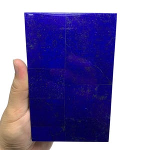Polished Lapis Lazuli Jewelry Box: Afghanistan Stone Box (147x95x44 mm, 1.55 lbs)
