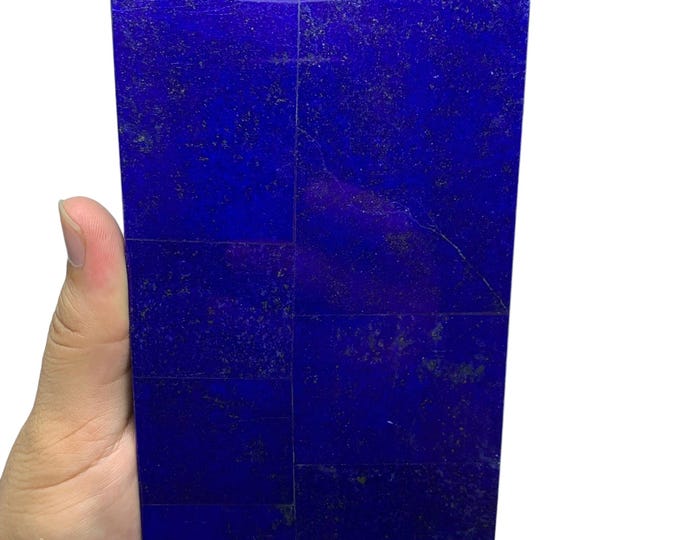Polished Lapis Lazuli Jewelry Box: Afghanistan Stone Box (147x95x44 mm, 1.55 lbs)
