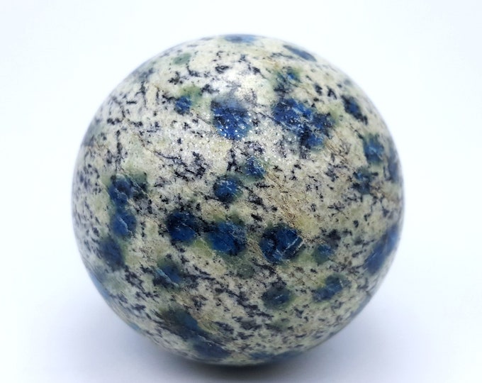 Beautiful 54 mm K2 Japer Sphere With Full Blue Dots