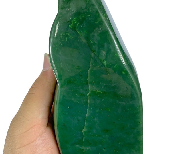 1075g Best Quality Green Nephrite Jade Free Form, Nephrite Jade Free Form, Nephrite Jade Display, Nephrite, Nephrite Jade, Jade Free Form