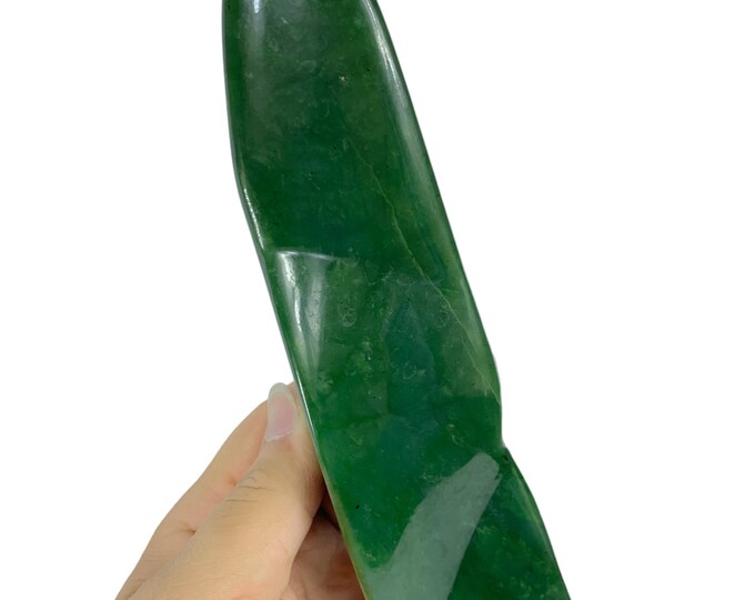 975g A++ Quality Green Nephrite Jade Free Form, Nephrite Jade Free Form, Nephrite Jade Display, Nephrite, Nephrite Jade, Jade Free Form