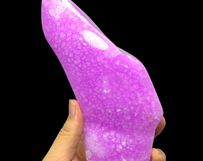 Polished Pink Aragonite Free Form: 1.12 Kg Crystal Stone