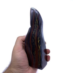 910g Polished Tiger Iron Stone Free Form - Afghanistan Origin