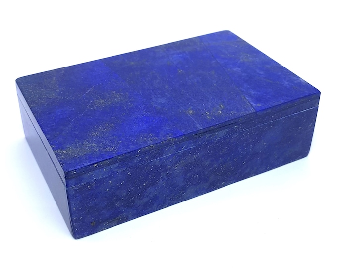 718 GramsLapis Lazuli Jewellery Box,Lapis Box,Lapis Stone Box,Lapis Lazuli Box 145x96x42mm