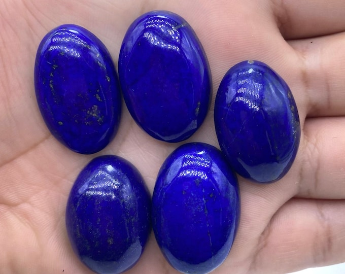 Amazing AAA Quality Lapis Lazuli  Cabochons, Lapis Cabochons, Lapis Stone Cabochons, Oval Cabochons 54 Grams