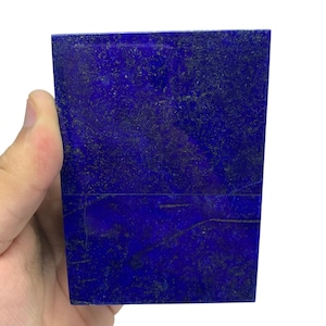 Polished Lapis Lazuli Box: Afghan Gemstone Jewelry Box (355g, 102x72x38 mm)