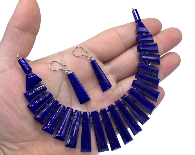 Top Quality Blue Color Lapis Lazuli Necklace, Lapis Stone, Healing Stone, Lapis Necklace, Lapis Lazuli Stone