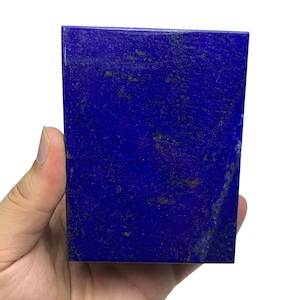 Polished Lapis Lazuli Box: Afghan Gemstone Jewelry Box (398g, 101x74x39 mm)
