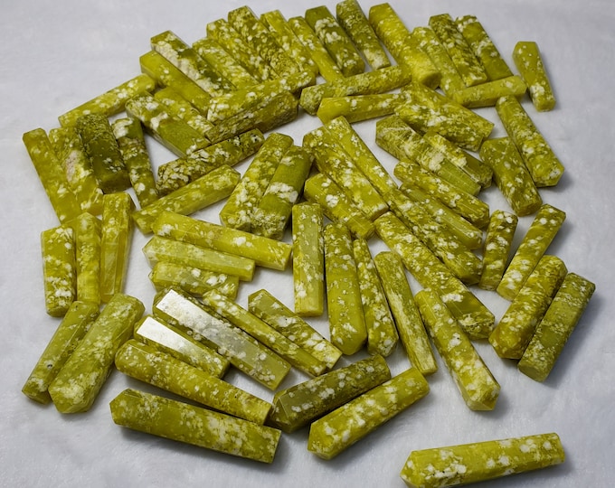 500 Grams Beautiful Green Color Idocrase Points 75 Pieces