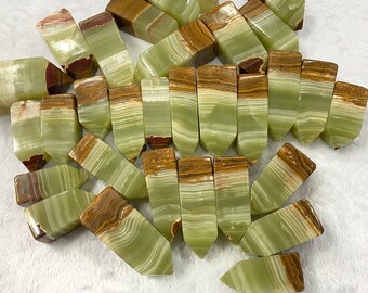 5 Kg Lot Best Quality Green Onyx Towers, Green Onyx Obelisks, Onyx Towers, Onyx Obelisks, Green Onyx