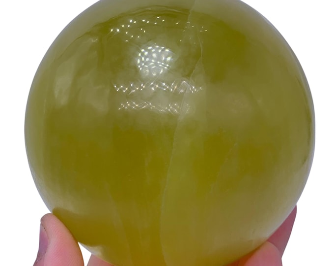 2 Kg Beautiful Large Lemon Calcite Sphere, Lemon Calcite Ball, Lemon Calcite Stone Sphere, Lemon Calcite Crystal Ball, Lemon Calcite, Sphere