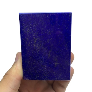 AAA Lapis Lazuli Box: Polished Afghan Gemstone Jewelry Box