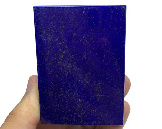 AAA Lapis Lazuli Box: Polished Afghan Gemstone Jewelry Box