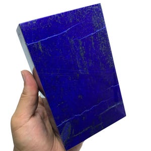 Lapis Lazuli Jewelry Box: Polished Gemstone, Afghanistan Origin (1.66 lbs, 148x92x45 mm)