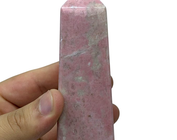 Polished Red Rhodochrosite Tower/Obelisk -Afghanistan Gemstone (275 Grams)