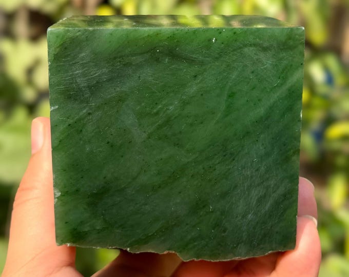 3.580 lbs Best Quality Green Color Nephrite Jade Cube, Jade Stone, Jade Cube, Nephrite Jade, Nephrite Cube, Nephrite Jade Cubic, Green Jade