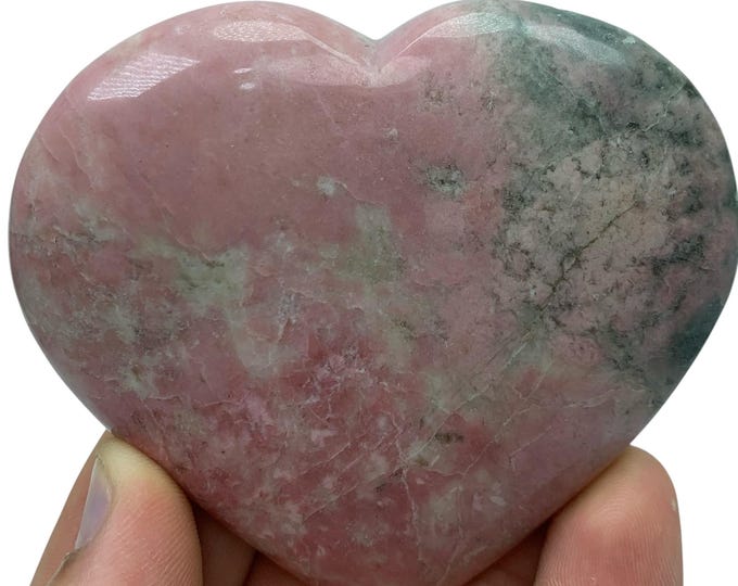 Polished Red Rhodochrosite Heart Stone - Afghanistan Gemstone (210 Grams)