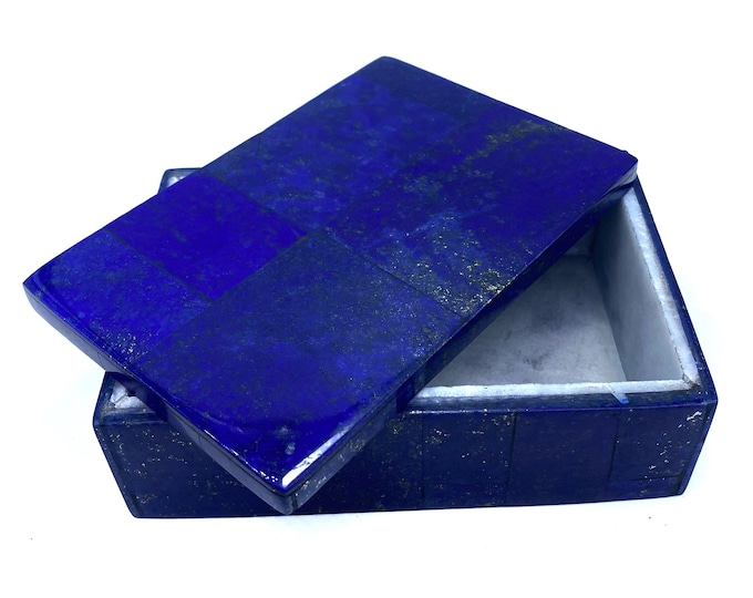 Top Quality Lapis Lazuli Rectangle Box, Lapis Box ,Lapis Lazuli Box 870 Grams
