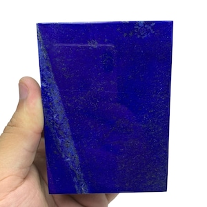 Polished Lapis Lazuli Box: Afghan Gemstone Jewelry Box (380g, 100x72x38 mm)