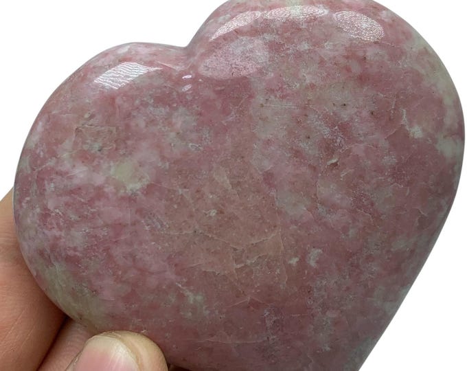 Polished Red Rhodochrosite Heart Stone - Afghanistan Gemstone (208 Grams)