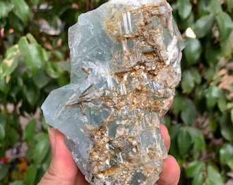 430g Beautiful Natural Sky Blue Aquamarine, Natural Aquamarine, Aquamarine Crystal, Rough Aquamarine Crystal, Aquamarine Crystal, Aquamarine