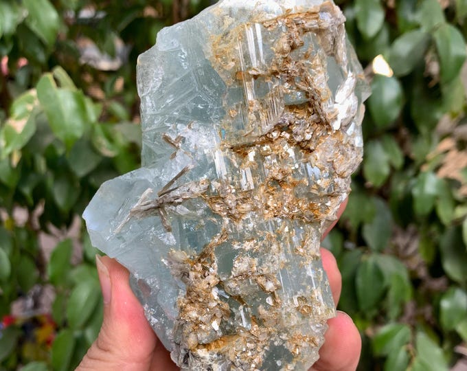 430g Beautiful Natural Sky Blue Aquamarine, Natural Aquamarine, Aquamarine Crystal, Rough Aquamarine Crystal, Aquamarine Crystal, Aquamarine