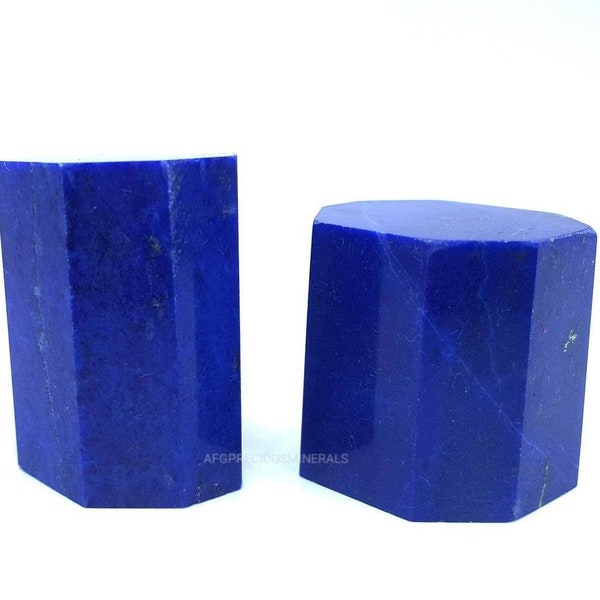 Lapis lazuli 100% natural royal blue 2 pieces crystals 77 grams made by Afghan Precious MInerals