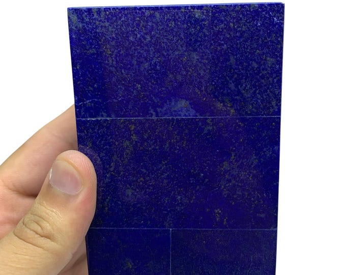 Lapis Lazuli Box: Polished Gemstone Jewelry Box, Afghanistan Origin (380g, 100x70x39 mm)