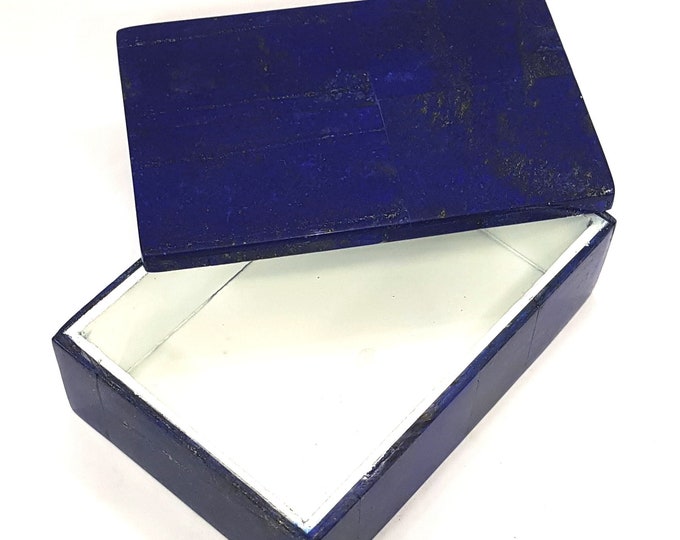 850 Grams Top Quality Lapis Lazuli Rectangle Box, Lapis Box ,Lapis Lazuli Box